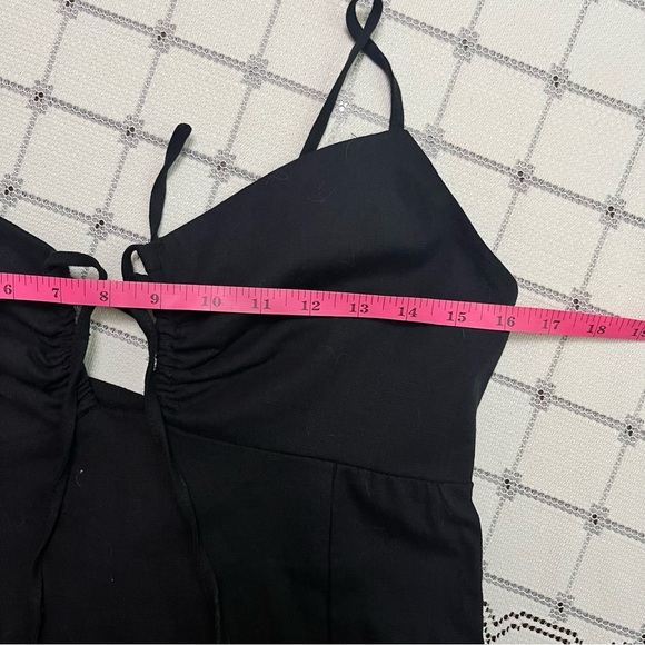 NWT Haute Monde Black Mini Dress – Lace-Up Back size Large - Picture 7 of 8